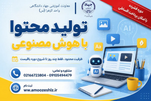 «تولید محتوا با هوش مصنوعی» 1405/04/09